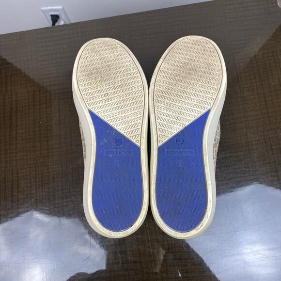 Rothy's Cheetah Print Slip on Shoes Sneakers Women's 7.5 Comfort - Picture 8 of 12